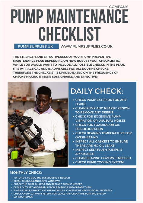 basic maintenance of centrifugal pump|pump checklist for preventive maintenance.